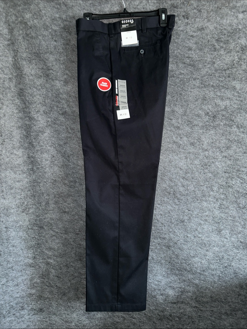 George Men's Navy Dress Pants - Straight Fit